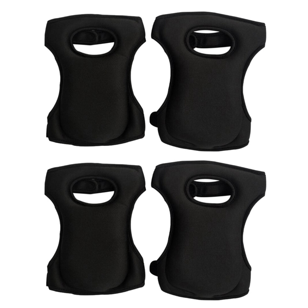 4X Gardening Knee Pads, Knee Pads For Gardening Cleaning, Adjustable Straps Knee Pads For Scrubbing Floors Work,Black 6033997717228