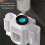 Toothbrush Holder Wall-Mounted with Double Slots, Toothpaste Dispenser and Squeezer Set,Bathroom Organizer Accessories A 2