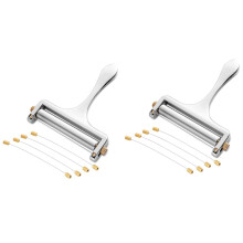 2X Trancheuse à Fromage, Trancheuse à Fromage épais D'épaisseur Réglable ûrFil pour Fromages à Pâte Molle et Semi-Dure -4 Fil de Coupe Inclus