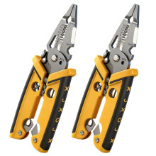 18 in 1 Electrician Pliers Multifunctional Wire Stripper Crimper Pliers Crimping Cutting Professional Electrician Tool B