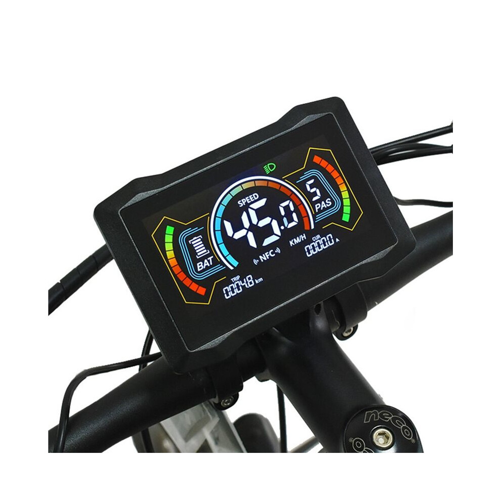 H7c E-Bike Nfc Lcd Display Meter+36V/48V 350W Motor Uart Type C Electric Scooter Lcd Meter Nfc Speedometer Sm5+2Pin 4711519439569
