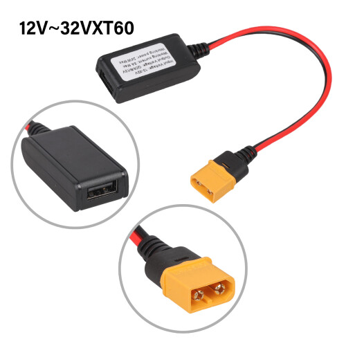 XT60 To USB Adapters Cable Supports Quick Charging 3 0 For 1