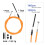 Brake Cable for  Electric Scooter 6Elite Drum Disc Brake Wire  Accessories 7