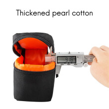 20X Camera Lens Bag DSLR Padded Thick Shockproof Protective Pouch Case Lens Pouch for DSLR Camera