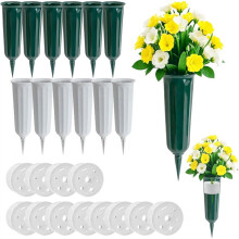 Conjunto de 12 Suportes para Flores Artificiais em Homenagem A Vítimas, Ideais para Jardins e Pátios. Perfeitos para Uso Como Vasos de Flores em