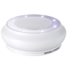 Bärbar Toalettrengörare för Hemmet, Väggmonterad Desinfektion med USB-Laddning, LED-Toalettlampa för Badrum, Vit