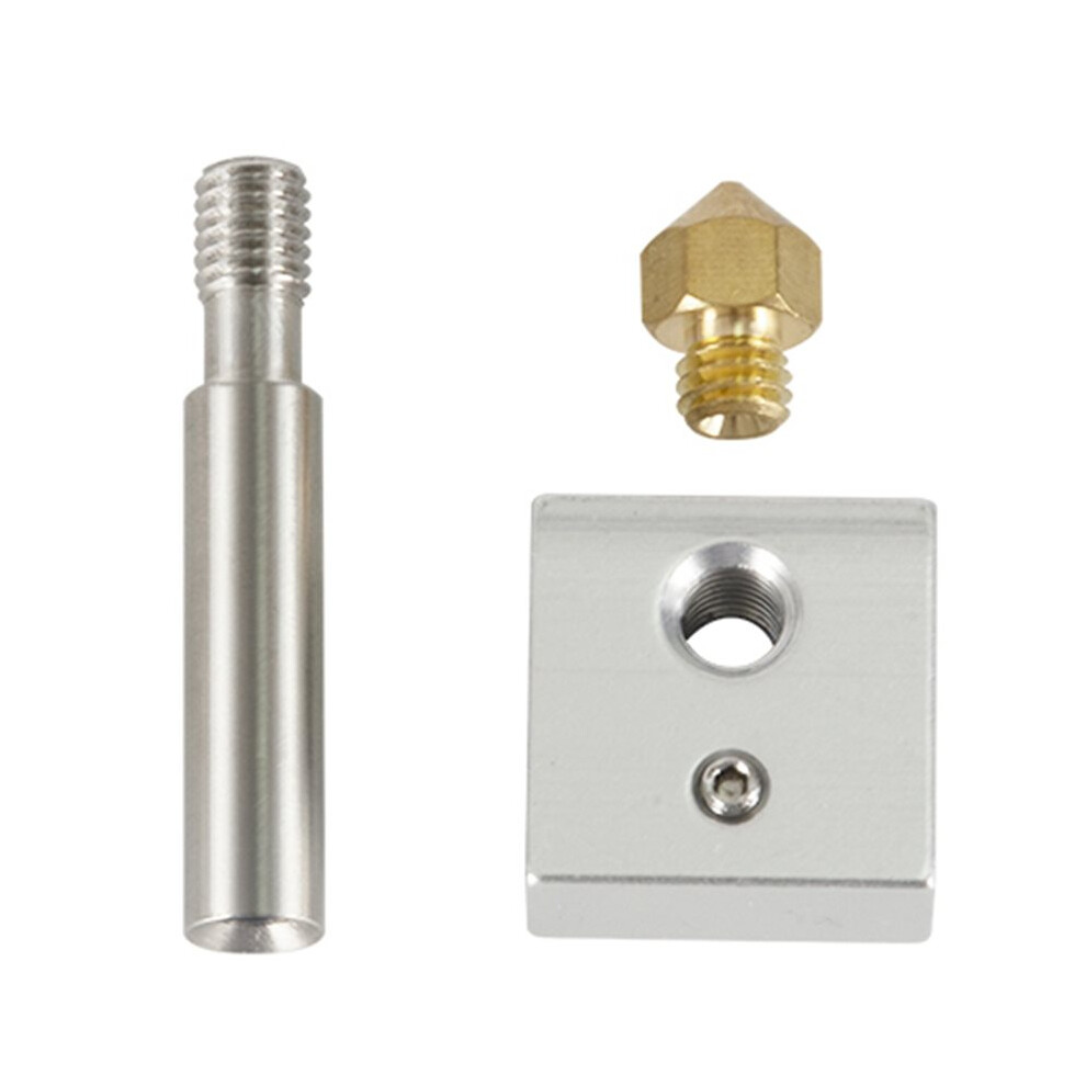 For Tronxy Hotend Heated Block 20X20x10mm M6 Throat 7X31mm Nozzle 0.4Mm Hot End For 1.75Mm Filament Pritner 6032542299639