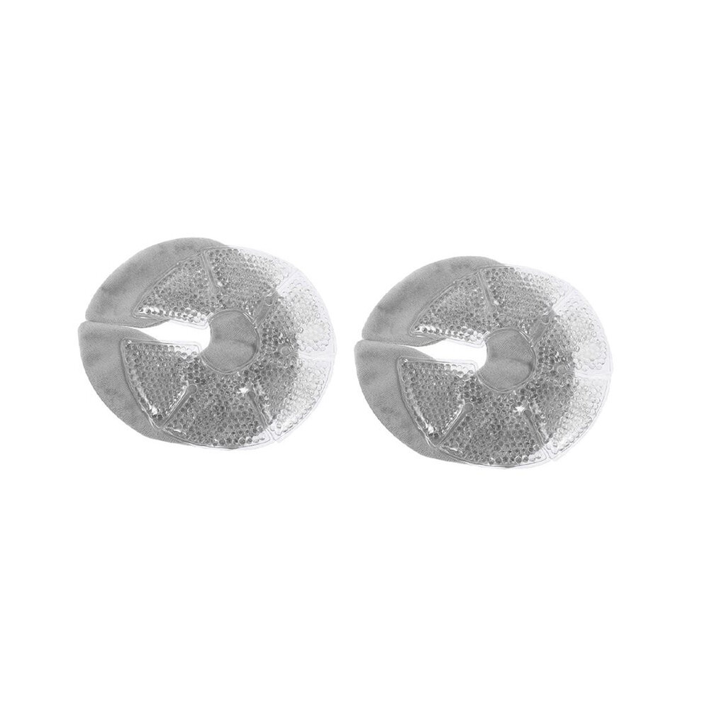 Tlily 2Pcs Breast Ice Packs, Breast Therapy Pack For Engorgement Hot And Cold Breastfeeding Gel Pads For Relieve Clogged Ducts