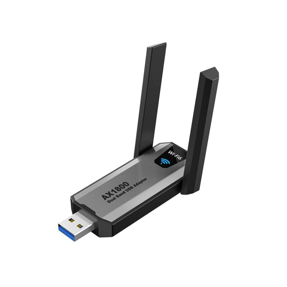 Ax1800 Wifi Adapter 1800Mbps Usb3.0 Wifi6 Receiver Transmitter 2.4G & 5.8G Supports Mu-Mimo For Desktop Pc 4712291722917