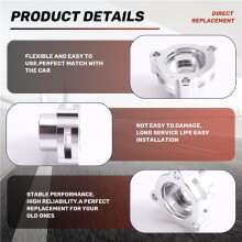 Car Turbo Blow Off Valve Adapter for Mustang ST Fusion Sport 1.5L 1.6L 2.0 Adjustable Spacer,Silver