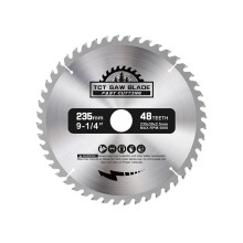 Lame de Scie Circulaire en Carbure de 235 mm pour le Travail Du Bois, Disque de Coupe 24/40/48 Dents (48T)