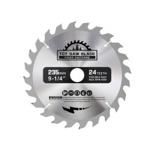 Lame de Scie Circulaire en Carbure de 235 mm pour le Travail Du Bois, Disque de Coupe 24/40/48 Dents 24T