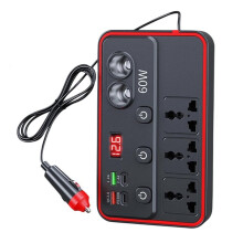 Fast Charging Car Inverter Adapter Car Inverter Fast Charging Adapter for Automotive Vehicles, Laptops, and More