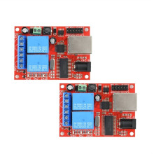 Module Contrôleur de Réseau à Relais Ethernet 2 Canaux CC 5-24 V avec Contrôle Cloud pour la Domotique et L'Automatisation Industrielle