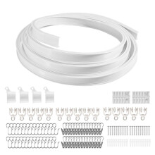 Flexible Biegbare Deckenvorhangschiene, Deckenhalterung für Vorhangschiene, Raumteiler Deckenschiene für VorhäNge 9.8Ft