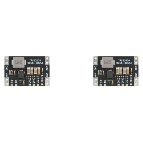2X XL63020 TPS63020 Lithium Battery USB Automatic Boost Buck Step  Down Module Microcontroller Power Low Ripple 3.3V