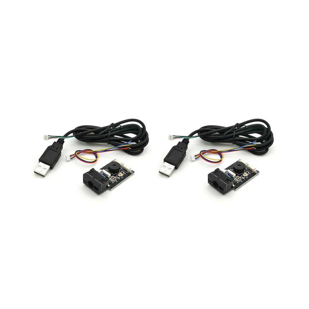 2X Gm65 Usb Wired Barcode Scanner 1D 2D Bar Code Reader Qr Code Reader Module Cmos Buzzer For Reminding With Cable Uart 4711679206506