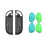 For   2 Dockable Split Shell Protective Case Ergonomic Grip Protector Shell Cover with Replace Grips,B 2