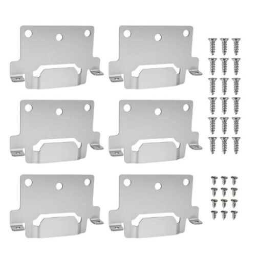 6pcs 116791 Mounting Plates with 105307 Screw for  Bed Frame, Galvanized Steel