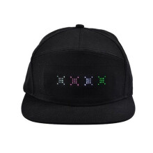 DIY LED Light Display Screen Matrix Hat APP Controlled Display Signs Caps Baseball Hat