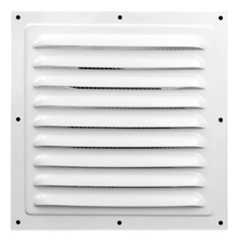 Grille D'Aération en Alliage D'Aluminium - Sortie D'Évacuation Carrée pour Chauffage et Climatisation 200 X 200 mm
