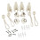 4pcs Replacement Part Roller Shade Hardware Bungee Kit and End Cap Tie Downs for Coolaroo Outdoor Roller Shade 4