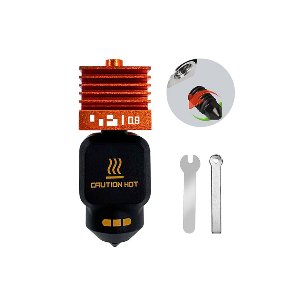 For P2s Upgraded Standard Flow Hotend Removable Hardened Steel Nozzle Print 3D Printer Parts 0.6Mm 6031244168380