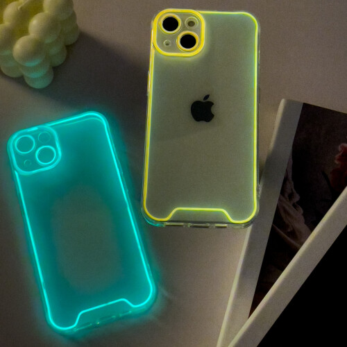 Lichtgevende mobiele hoes Blue  iPhone 14 1