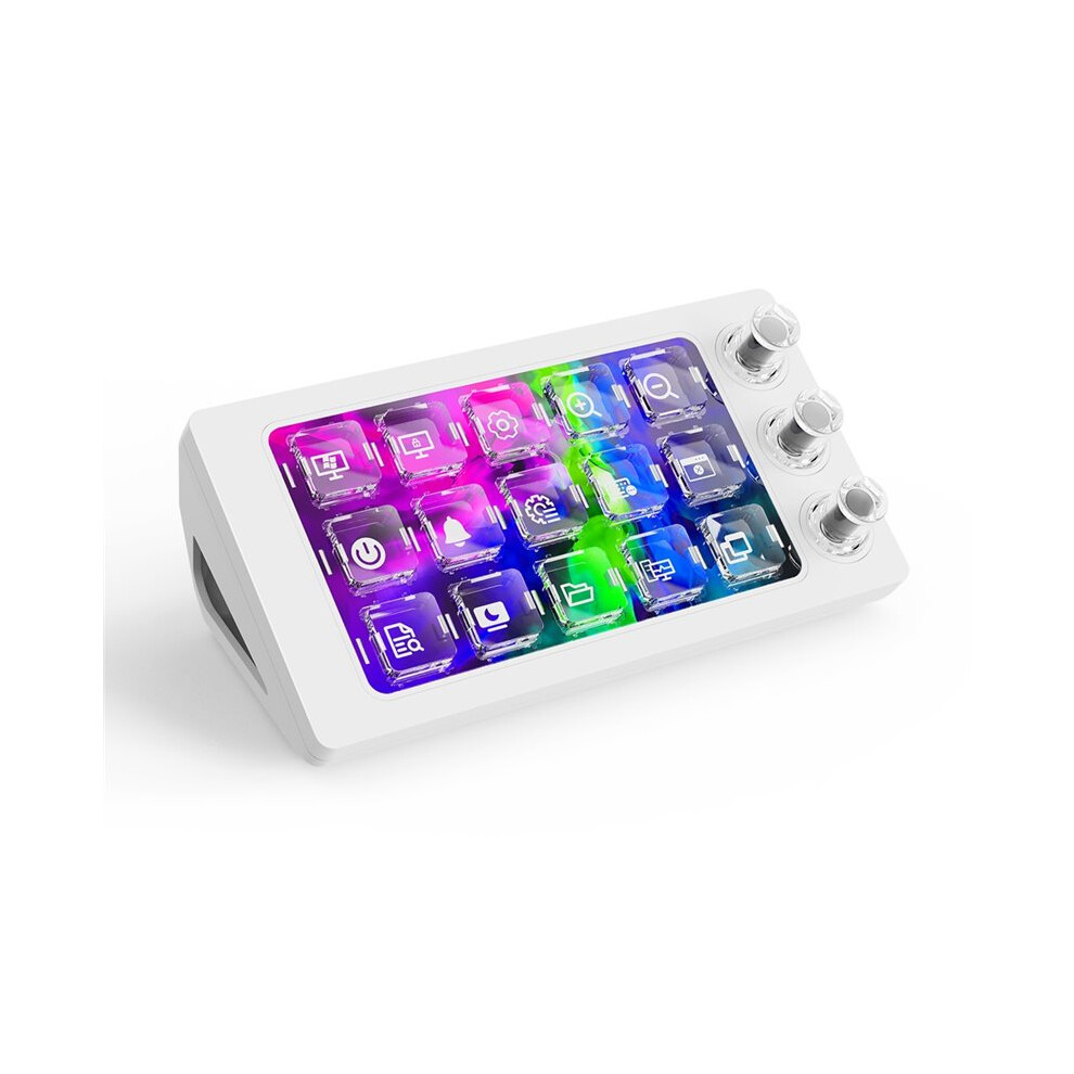 M3 Visual Console Magnetic Transparent Custom Keyboard Desktop Macro Keys White 6032747050691