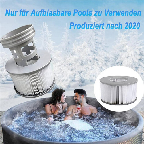 12 PCS Replacement Filter Cartridges for MSpa Filters for  MSpa Models From 2020 for Inflatable Pools 2