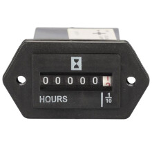 10V-80V Hour Meter Rectangle Sealed Hour Meter for Engineering Vehicle Generator Hour Meter SYS-1
