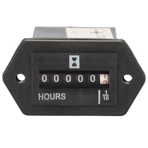10V-80V Hour Meter Rectangle Sealed Hour Meter for Engineering Vehicle Generator Hour Meter SYS-1