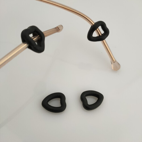 Herzförmiger Gleitschutz für Brillen 2 Paar 1