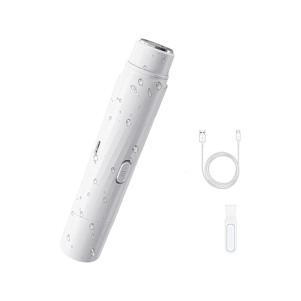 2-in-1 Waterproof Pubic Hair Trimmer for Women Waterproof Hair Shaver Rechargeable Lady Shavers for Pubic Hair,IPX7