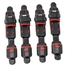 Lot de 4 Supports de Canne à Pêche avec Porte-Moulinet et Plateau pour Accessoires de Canne à Pêche, Compatibles avec Divers Porte-Cannes