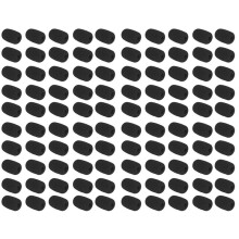 100PCS Foam Microphone Windscreen, Size Lapel Headset Mic Foam Covers for Headset Microphone 27x17x6mm