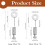 20Pcs Suture Positioning Needles,2 Size Leather Hand Sewing Position, Leathercraft Located Needles, Locking Pins Silvery 6