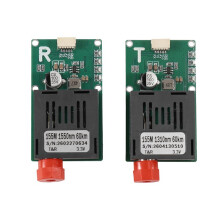 60KM TTL Optical Transceiver Module Kit CRSF/UART/SUBS Fiber Optic Port FC TX RX Optical Terminal Equipment for Drone