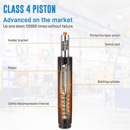 Pneumatic Support Rod  Piston Hydraulic Lifting Struts Gas Spring Anti-Corrosion Support Class 4 Spring 2