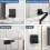 2X  PC Mount Computer Holder Wall Mount Easy Installation Space Saving Computer Mount Under Desk Mount 3