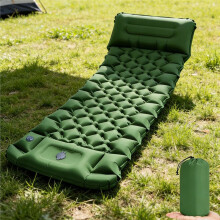 Thicken Camping Mat Compact Ergonomic Camping Mattress with Pillow for Camping Backpacking Hiking Traveling Tent B