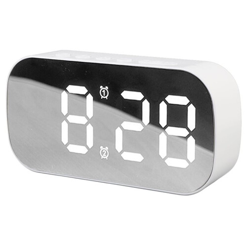 Relógio Eletrônico Digital LED Simples para Mesa, com Alarme, para Decoração de Sala de Estar e Quarto.