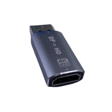 DP zu -Kompatiblem Adapter 4K Display Port Stecker zu -Kompatiblem Buchse Konverter für PC TV Laptop Projektor