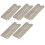 5 Pièces de Plaque de Base en Cupronickel pour Micros de Type P90, Plaque de Base de Micros 81 X 30 mm, Pièces de Micros pour Manche 1