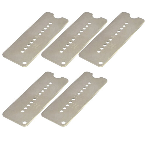 5 Pièces de Plaque de Base en Cupronickel pour Micros de Type P90, Plaque de Base de Micros 81 X 30 mm, Pièces de Micros pour Manche