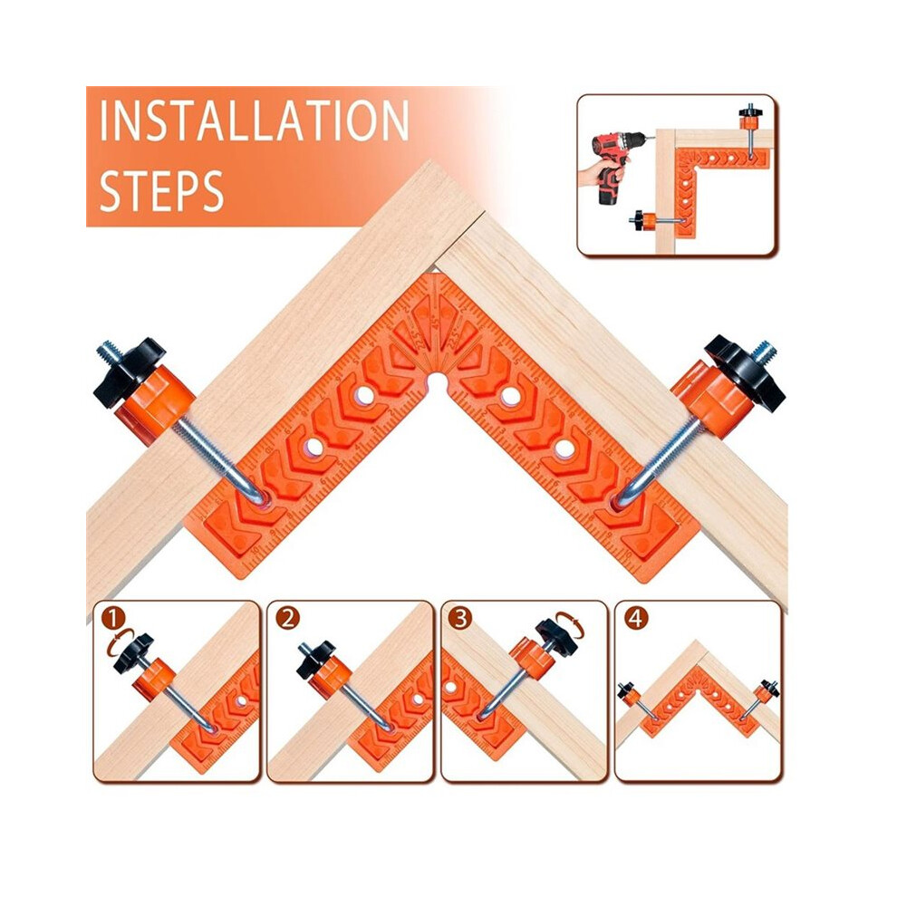 Square Angle Clamps, Right Angle Clamps, 90 Degree Clamps, Engineering Plastic Positioning Squares For Woodworking 4713648974300