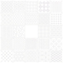 24pcs 3D Embossing Folder Set Embroidery Pattern Template Hand Quilting for DIY Scrapbooking and Paper Crafting