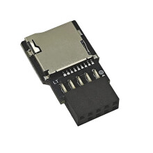 Motherboard USB2.0 9Pin to TF Card Reader 9-Pin USB 2.0 Extender Card Internal Motherboard 9pin to TF Slot Adapter
