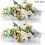 Clear Acrylic Flower Vase Rectangular Floral Centerpiece for Dining Table 9.8 Inch Long Rectangle Decorative Modern Vase 2