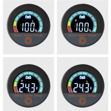 5918 DC8-100V Digital Circular Voltmeter Waterproof Battery Capacity Monitor Car Voltage Meter Tester B